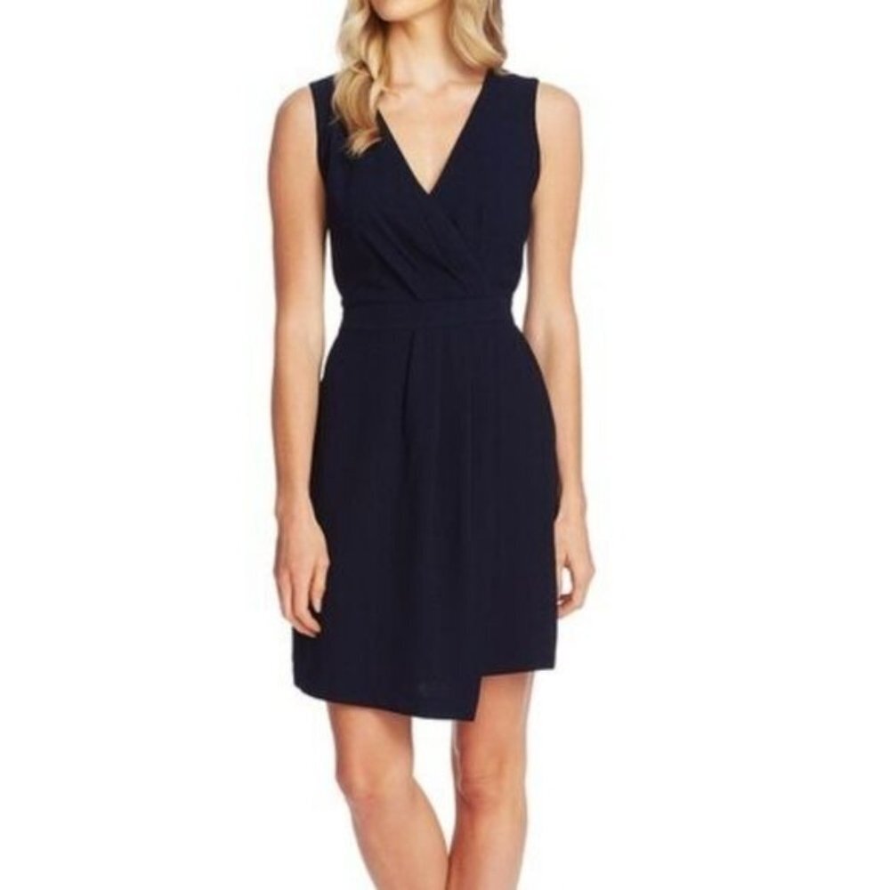 NWT Vince Camuto Parisian Crepe Sleeveless Dress Size 6‎